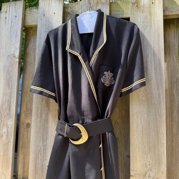 70s - 80s Luxurious Algo Executive Dress - Picture 2 of 8